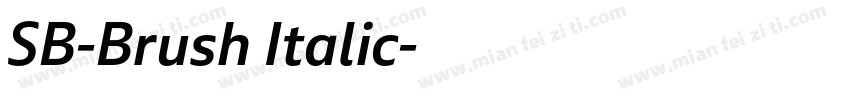 SB-Brush Italic字体转换
